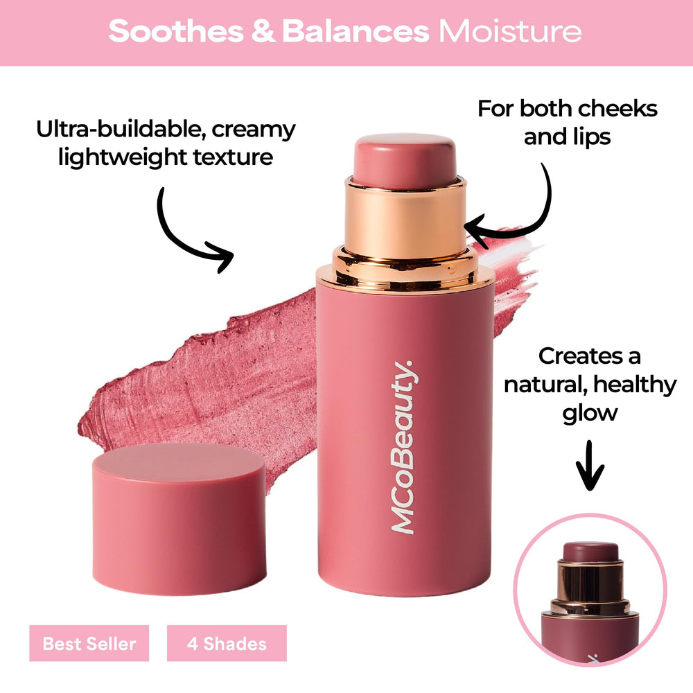MCoBeauty creamy texture close-up showing blendable, smooth finish