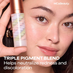 MCoBeauty apricot lavender green pigments marble blend for correction
