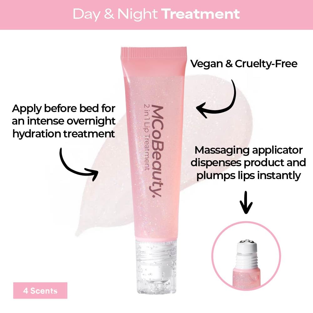 MCoBeauty swatch showing glossy texture and non-sticky sheen benefit