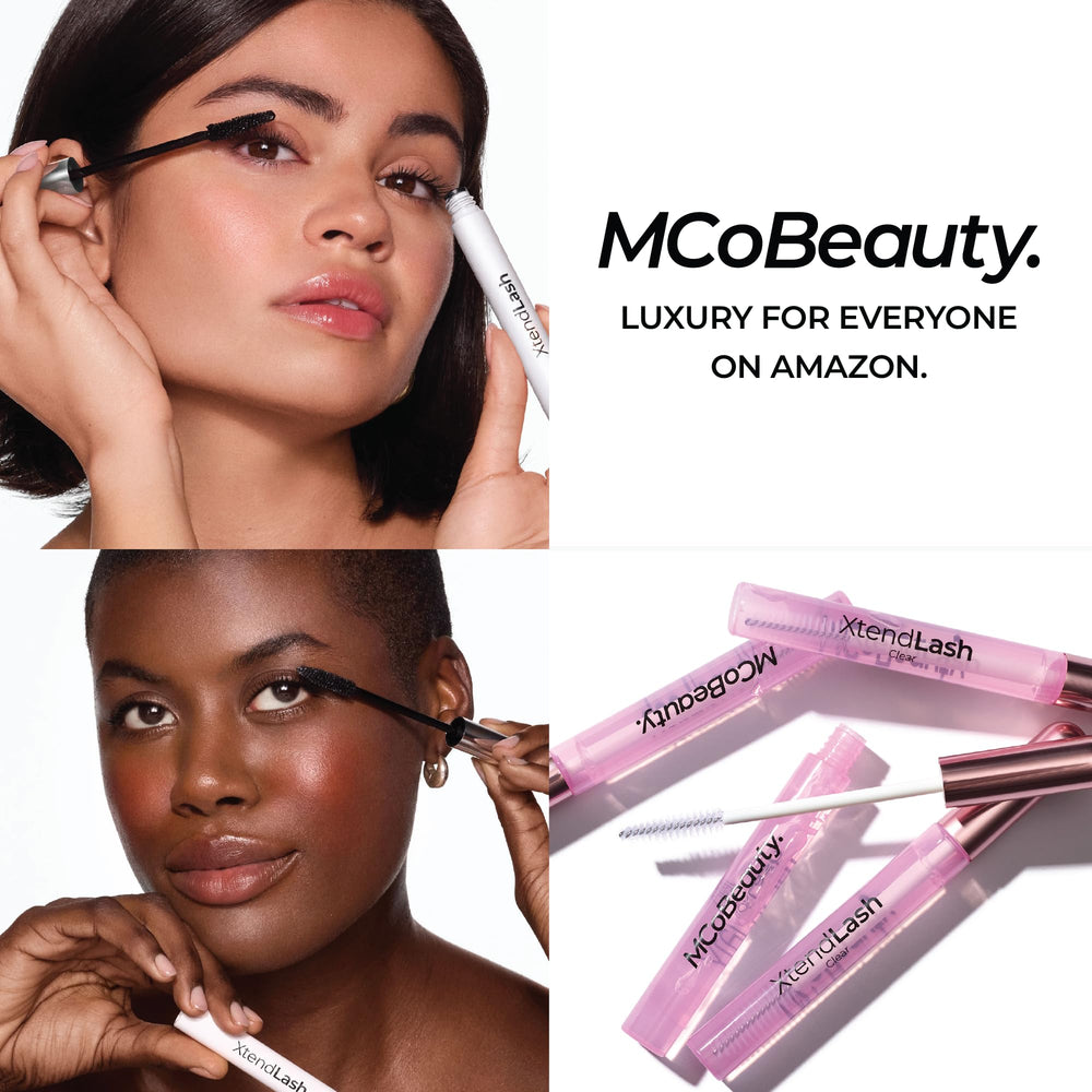 MCoBeauty XtendLash label close-up highlighting vegan, cruelty-free claims