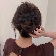 mdscve hair clip used in half-up hairstyle, quick everyday styling made simple