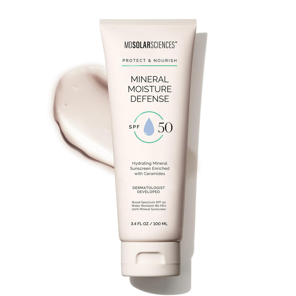 MDSolarSciences front packaging showing SPF 50 protection and benefits