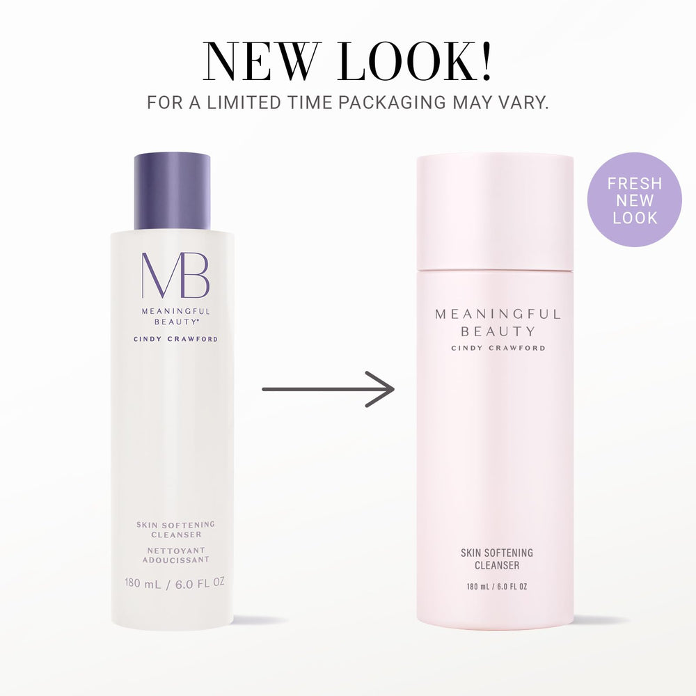 Meaningful Beauty pump and cap detail highlighting easy dispensing and controlled use