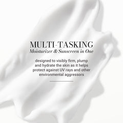 Meaningful Beauty cream being applied on hand demonstrating smooth spread and quick absorption