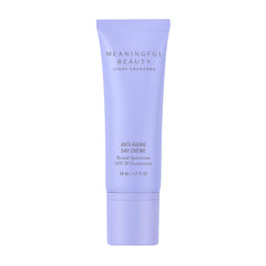Meaningful Beauty front jar view showing compact travel-ready design and hydrating benefits