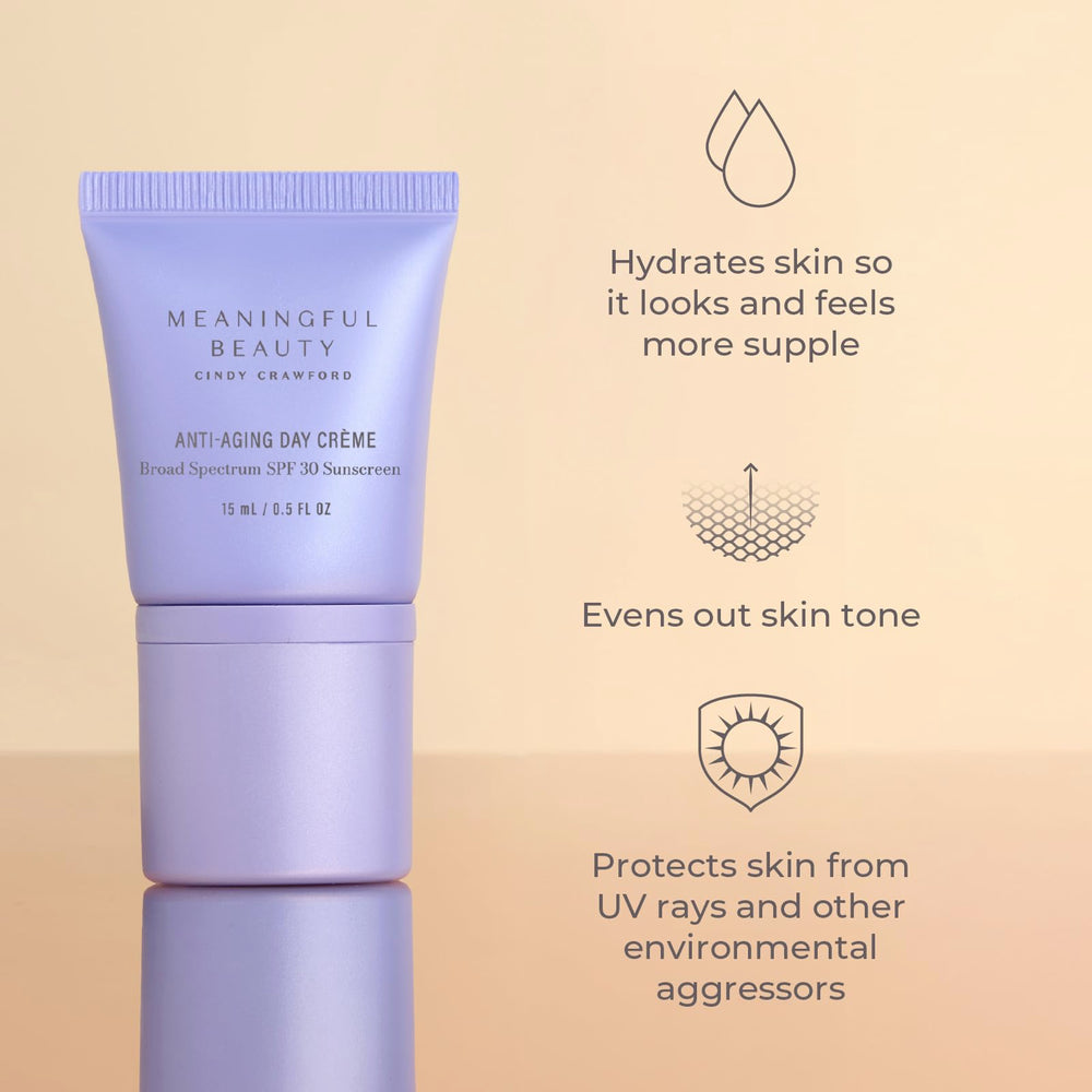 Meaningful Beauty serum dropper closeup highlighting fast-absorbing glow