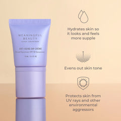 Meaningful Beauty serum dropper closeup highlighting fast-absorbing glow