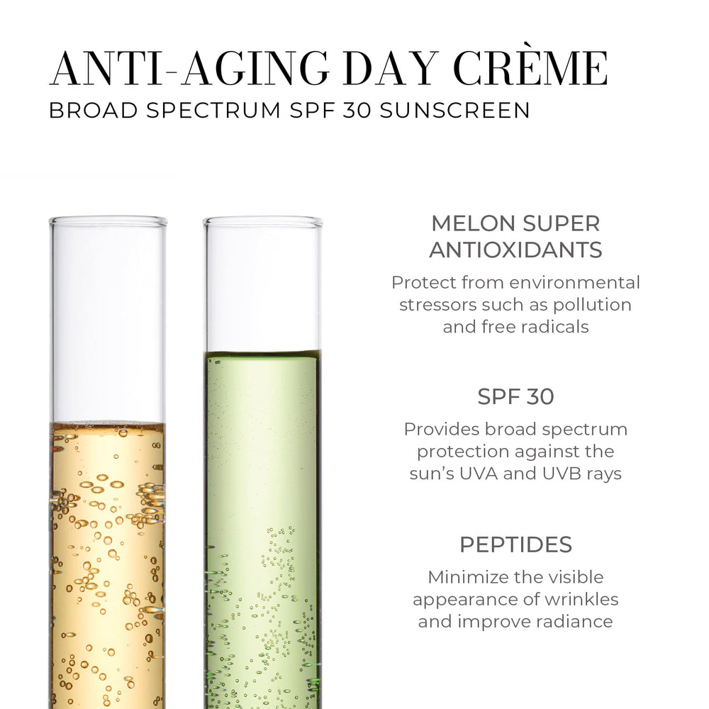 Meaningful Beauty texture swatch of serum and crème showing lightweight hydration
