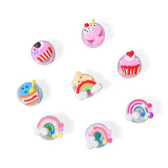 Mebtmel arranged as party favors showing variety and gifting ease