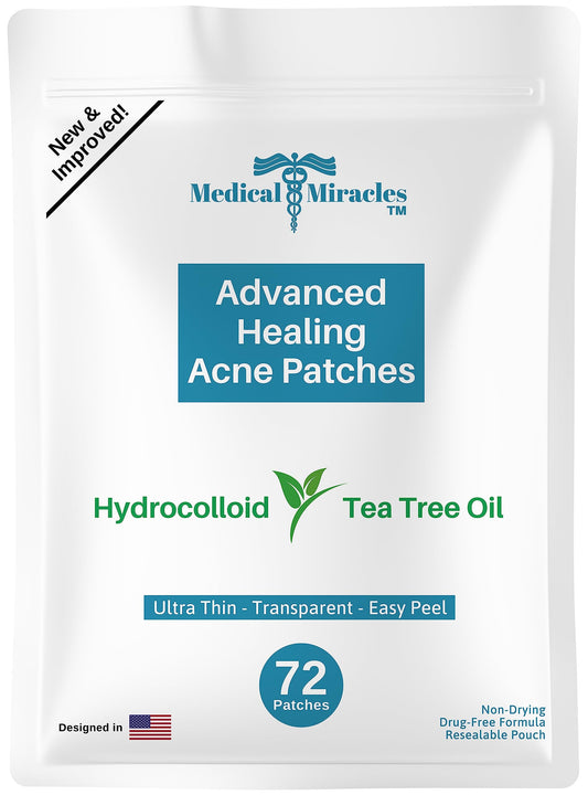 Medical Miracles front packaging showing 72 patch pack and clear branding for convenience