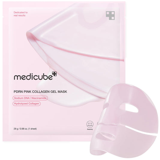 medicube front packaging showing product and benefits for radiant skin