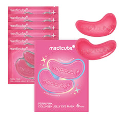 medicube front packaging showing pink jelly eye mask for easy identification and convenience