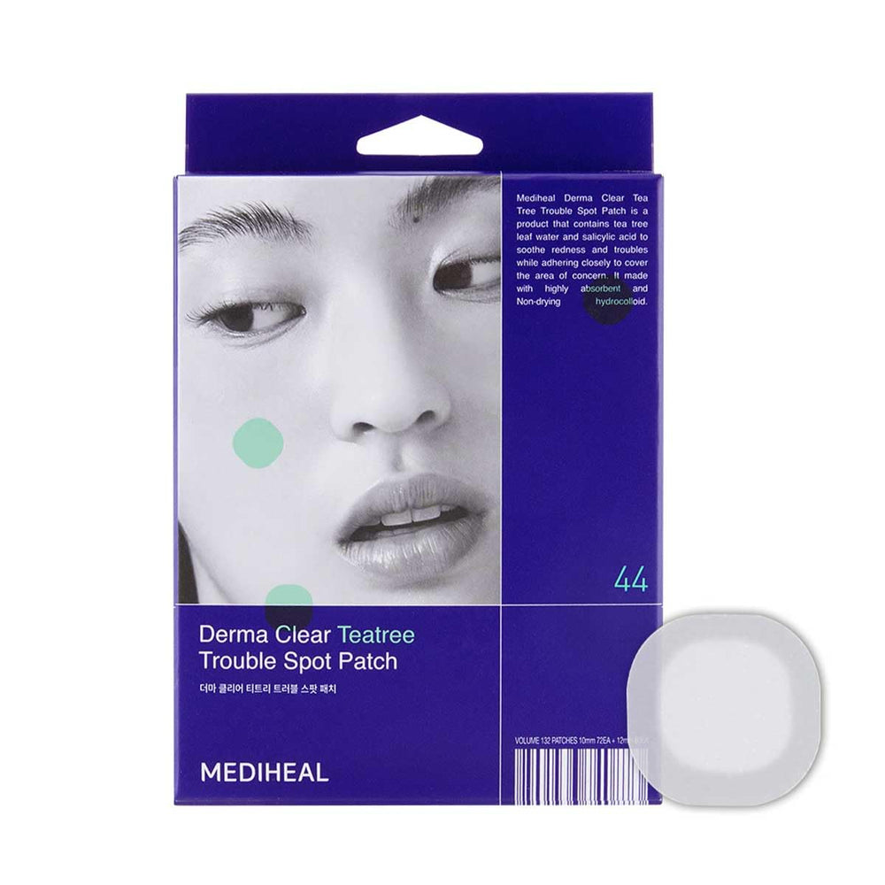 MEDIHEAL front packaging showing 44-count spot patches and brand name for discreet protection