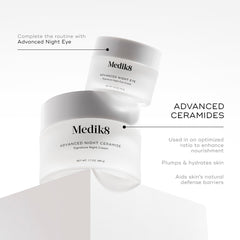 Medik8 jar beside ruler showing 1.7 oz size for travel and everyday use benefit