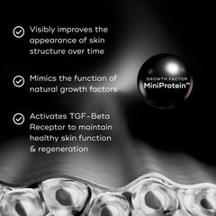 Medik8 before and after visual illustrating improved texture and firmer appearance benefit