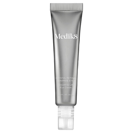 Medik8 front packaging showing serum tube and branding, conveying clinical efficacy