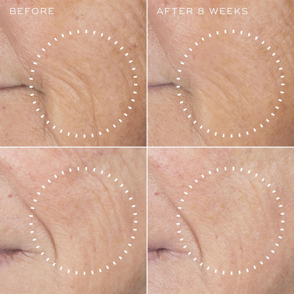 medik8 ingredients label close-up, highlights peptide technology and transparency