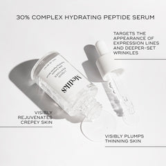 Medik8 serum applied on hand illustrating hydration and smoothing effect