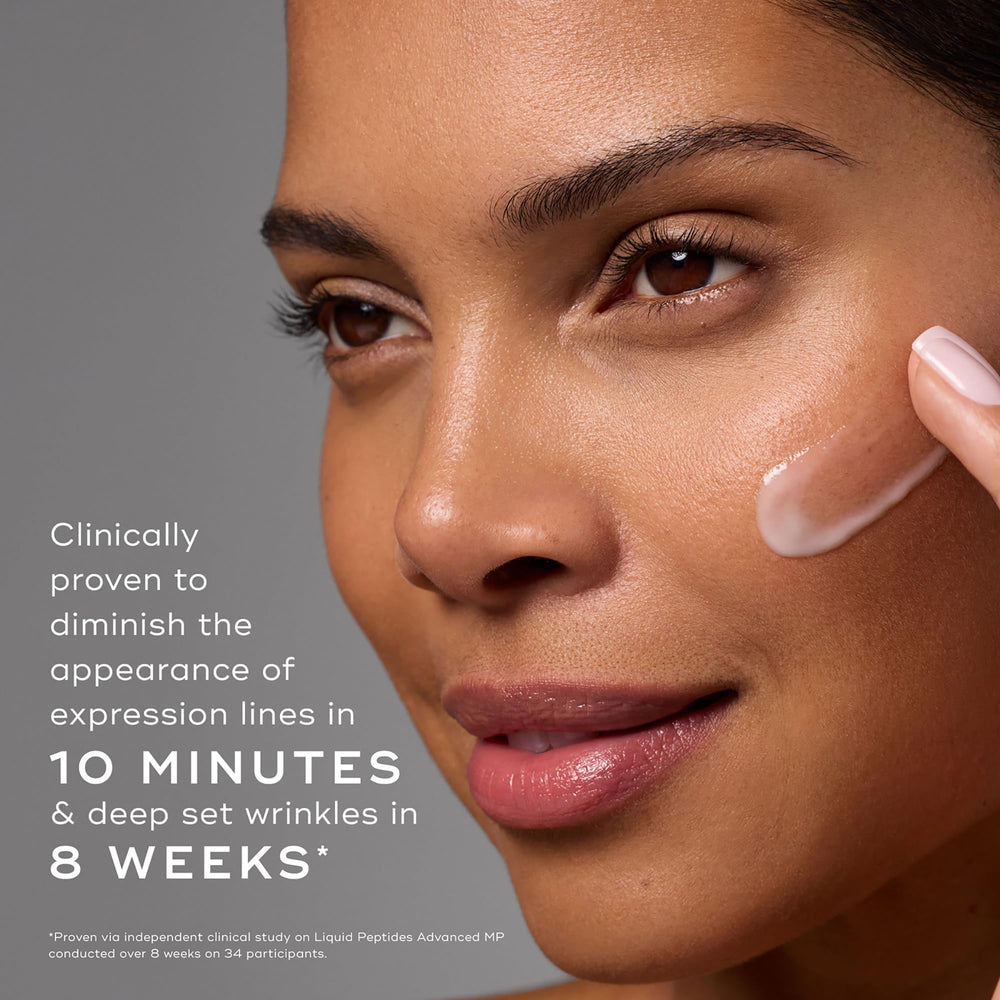 medik8 serum texture on skin, lightweight hydration and smooth finishing