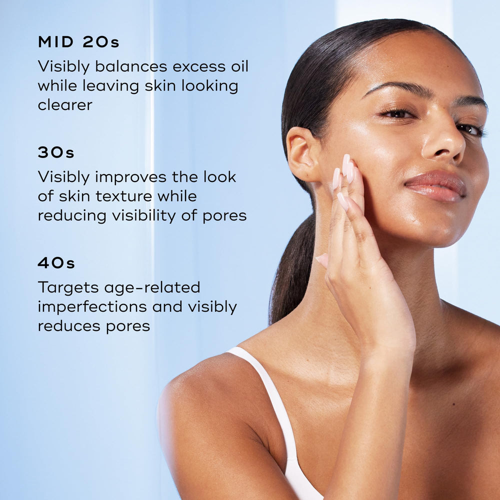 Medik8 serum spread on skin showing blendability benefit: fast absorption