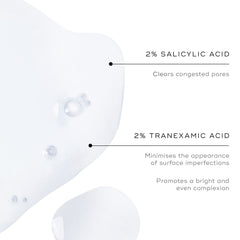 Medik8 texture pour demonstrating lightweight, clear exfoliating tonic
