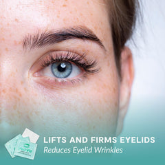 MEDIVIZ wipe in hand demonstrating gentle eyelid application and control