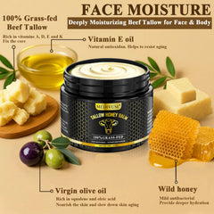 MediVuse open jar texture revealing creamy tallow balm for nourishment