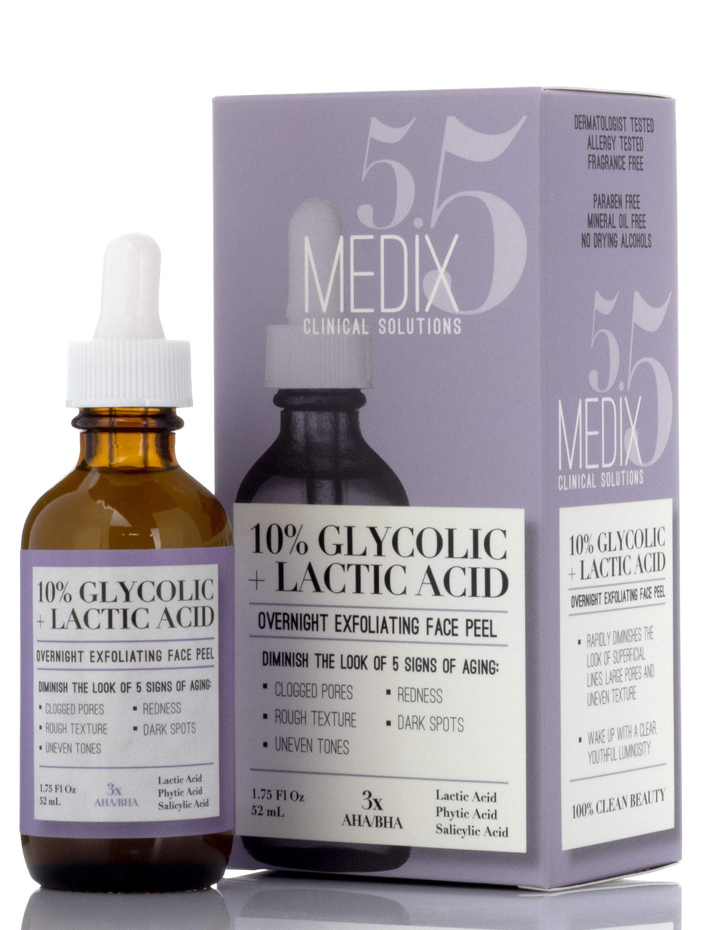 Medix 5.5 front bottle view showing product and benefits