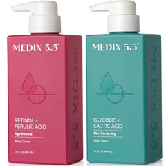 Medix 5.5 front packaging showing the 2-piece set and benefits