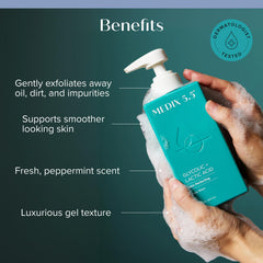 Medix 5.5 retinol body cream jar open to show rich moisturizing formula