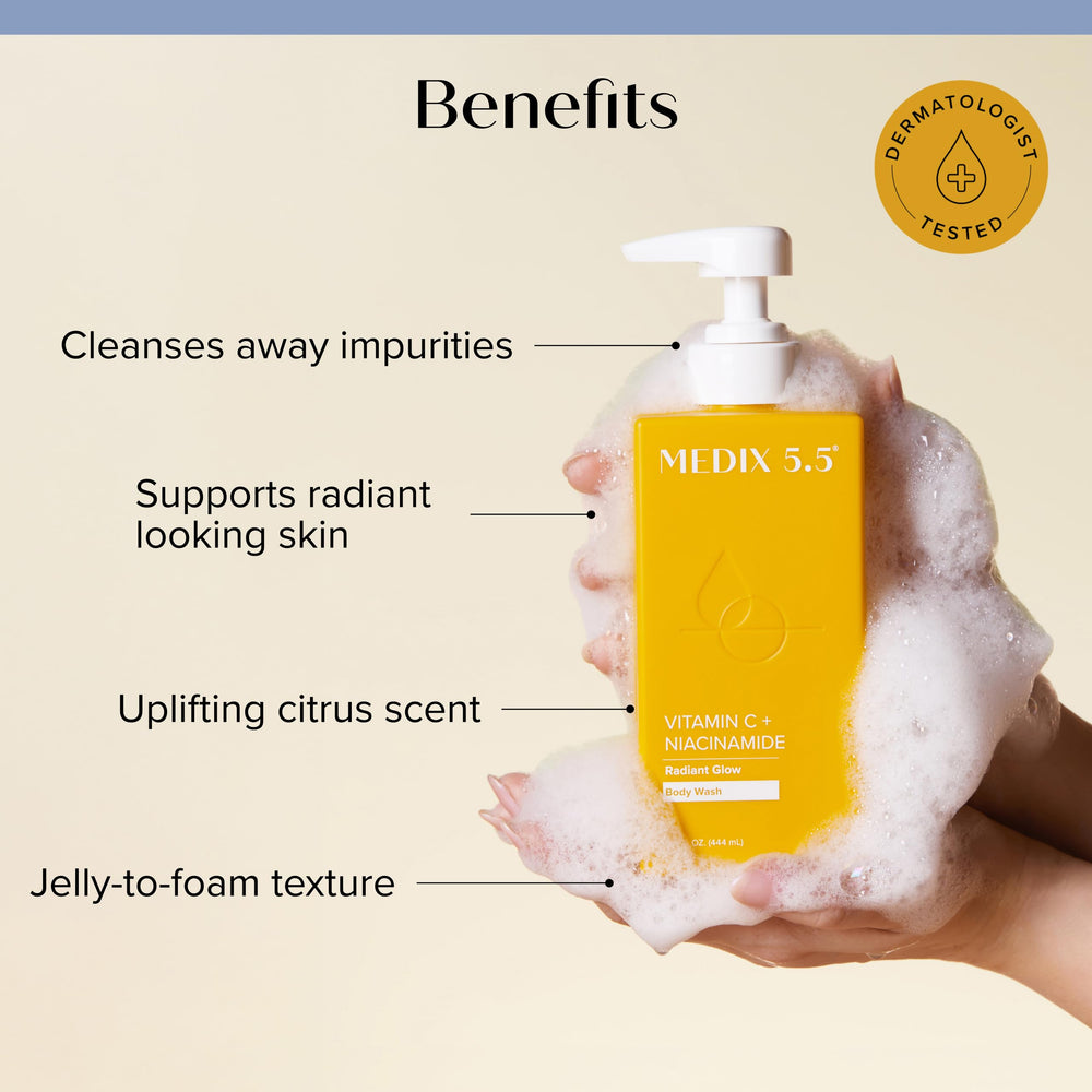 Medix 5.5 retinol lotion pour close-up showing creamy moisturizing texture