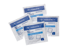 Medline front packaging showing individually wrapped towelettes for gentle cleansing