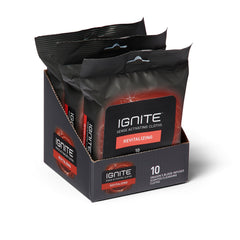 Medline Ignite front packaging showing 10-count pack and branding benefit quick freshness