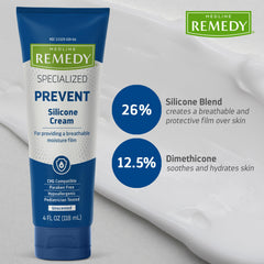 Medline Remedy being applied to hands to soothe dry, cracked skin