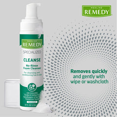 Medline Remedy next to bedside supplies showing suitability for caregiving and bedside hygiene