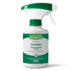 Medline Remedy front packaging shows bottle and benefits for gentle cleansing