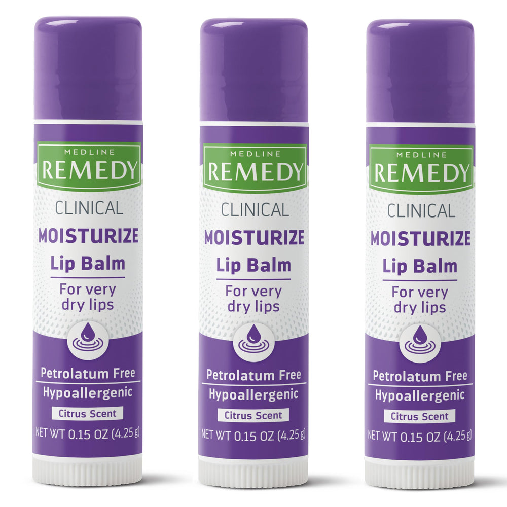 Medline Remedy front packaging showing three citrus-scented sticks and portability benefit