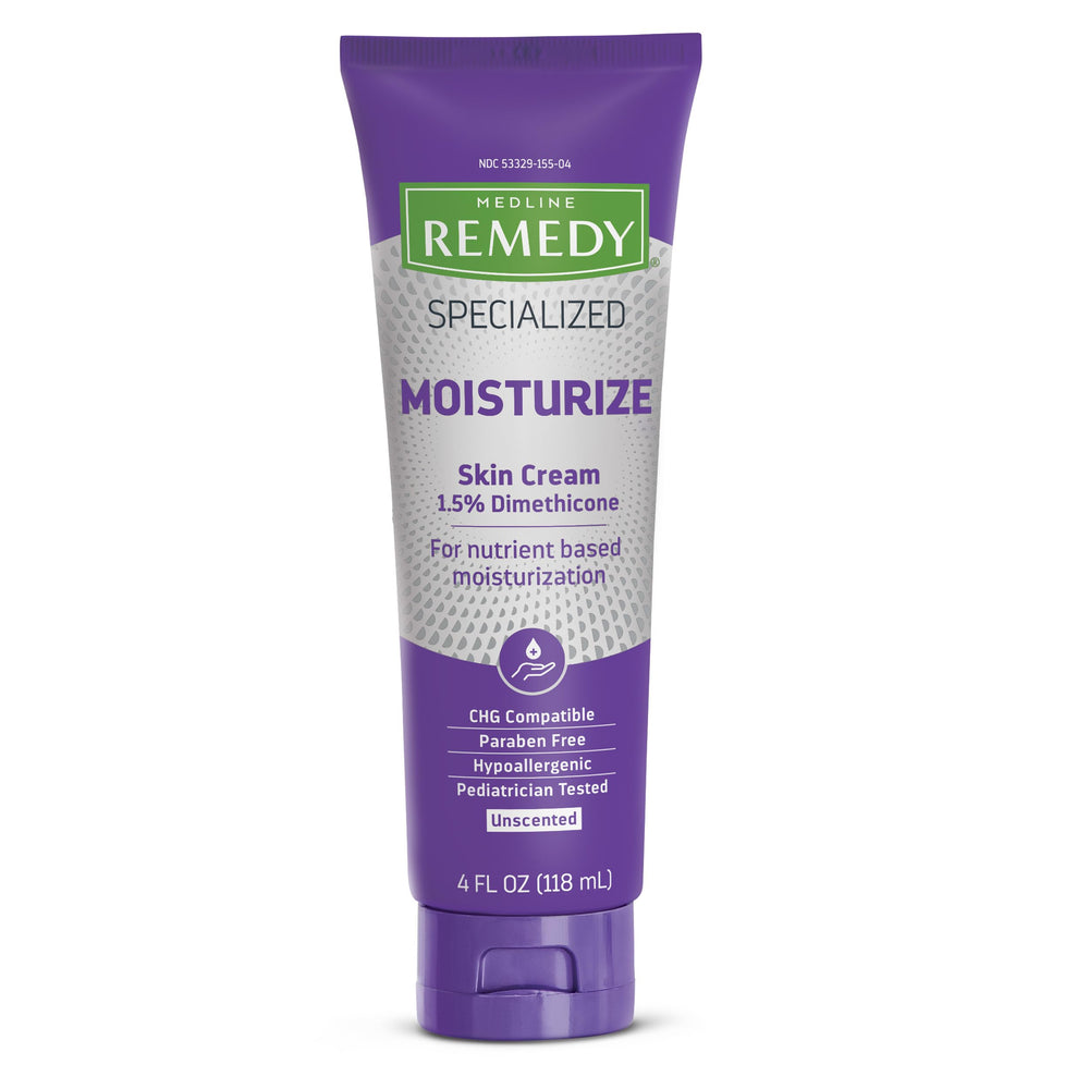 Medline Remedy front packaging shows unscented formula and benefits
