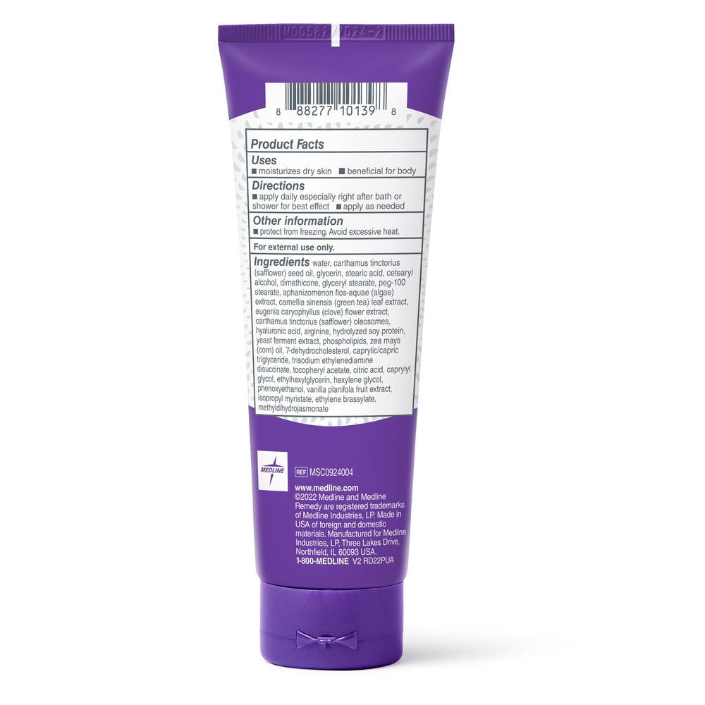 Medline Remedy cream spread on skin close-up showing breathable finish
