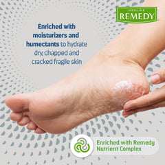 Medline Remedy cream texture spread on hand demonstrating smooth, breathable feel