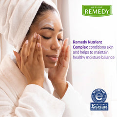 Medline Remedy cream texture swatch highlighting fast-absorbing, non-greasy hydration benefit