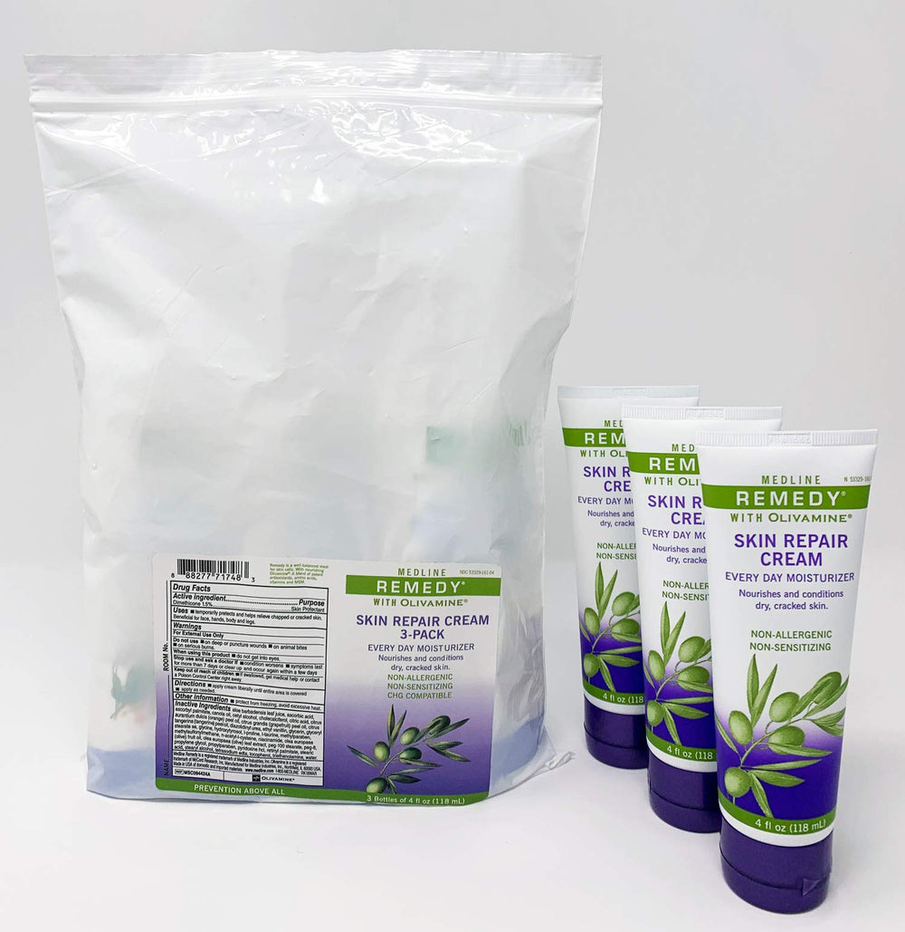 Medline Remedy tube close-up showing cap and nozzle for easy, mess-free dispensing