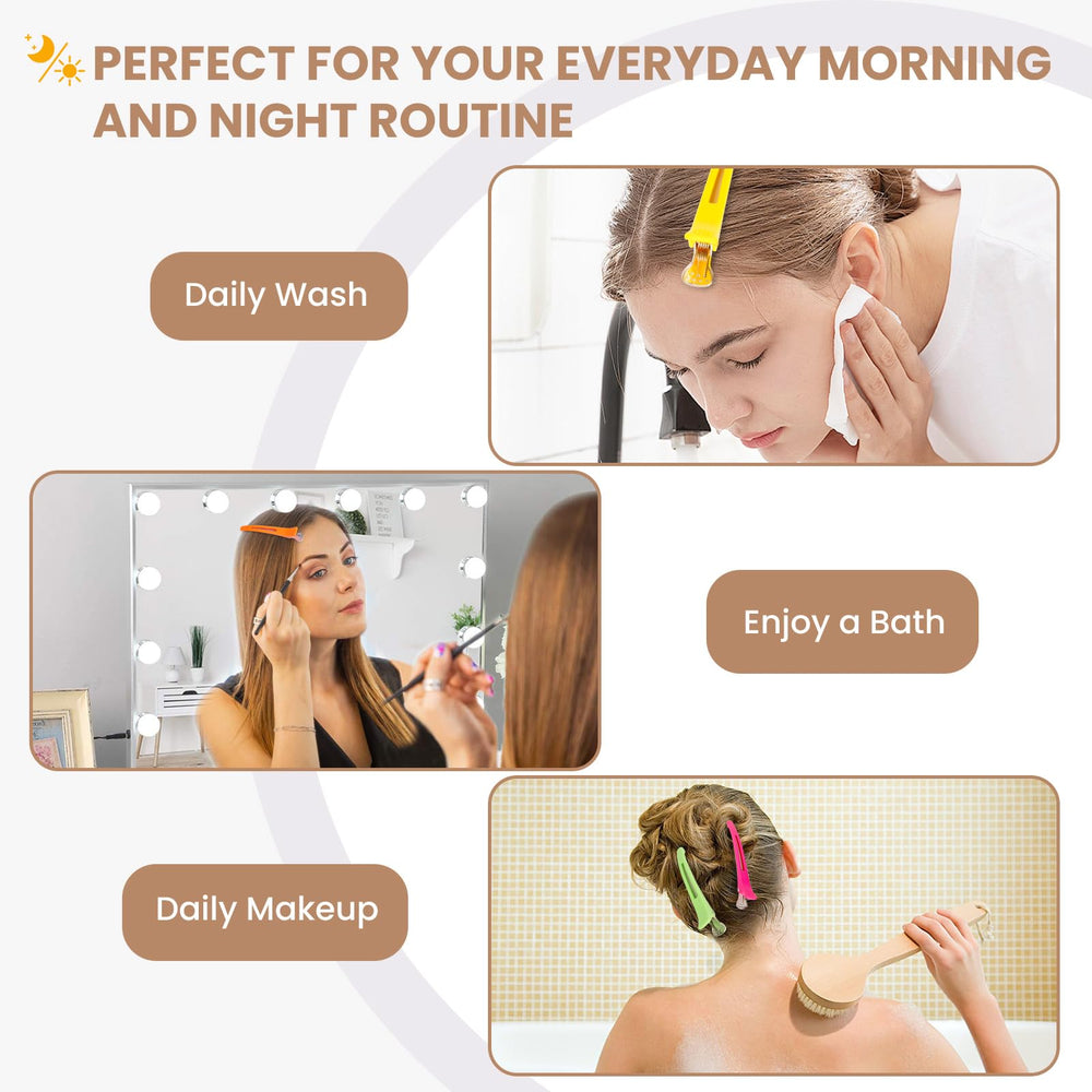 Medoca clip holding thick hair in neat section for styling benefit: anti-slip hold