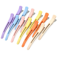 Medoca front view of 12 multicolor clips showing set and packaging benefit tidy storage