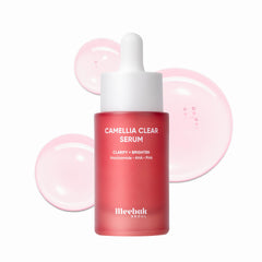 Meebak front bottle showing clean packaging and daily exfoliant benefits