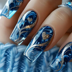 meemooron close-up of strip pattern and gel texture, detailed finish visible