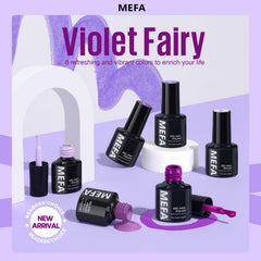 MEFA nail oil and remover items beside cured nails, supports gentle aftercare benefit
