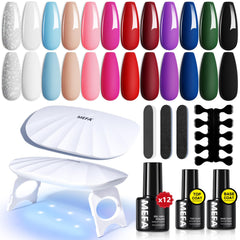 MEFA front packaging showing full 19-piece kit and gift-ready box benefit