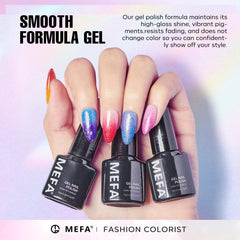 MEFA macro glitter detail highlighting sparkle and multidimensional finish benefit
