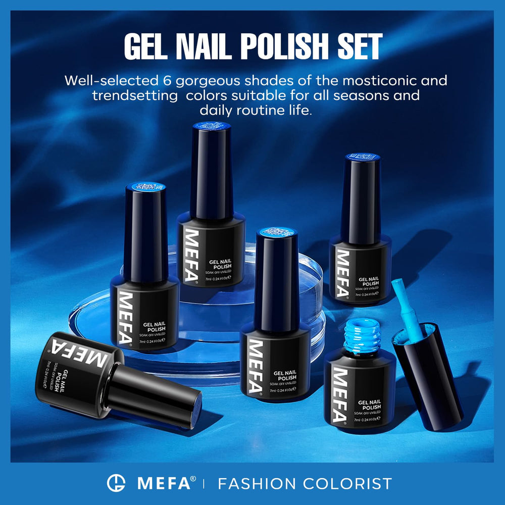 MEFA salon-style finished nails in use showing long-wear glossy shine